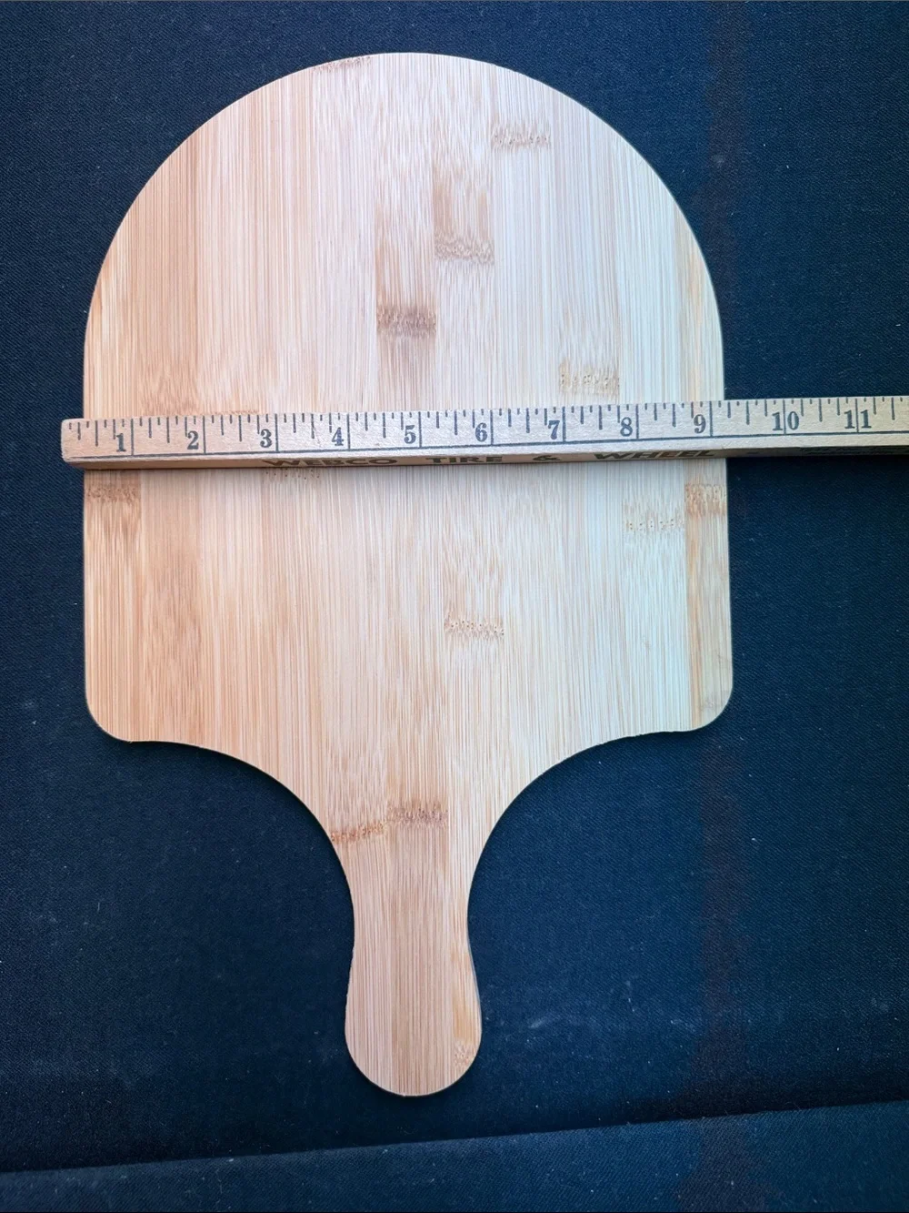 Bamboo Paddle Cutting Board - Natural Light Wood